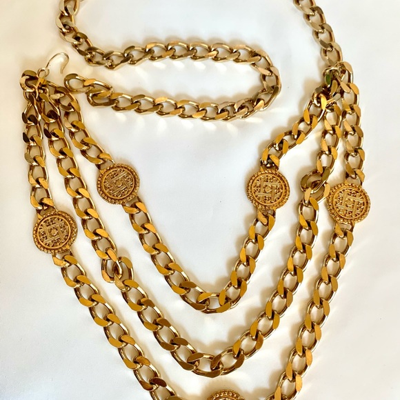 Gold Metal heavy chain Beltz main image 6